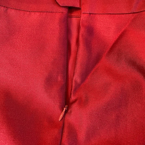 Talbots deep red silk cotton trousers NWT - Picture 3 of 8